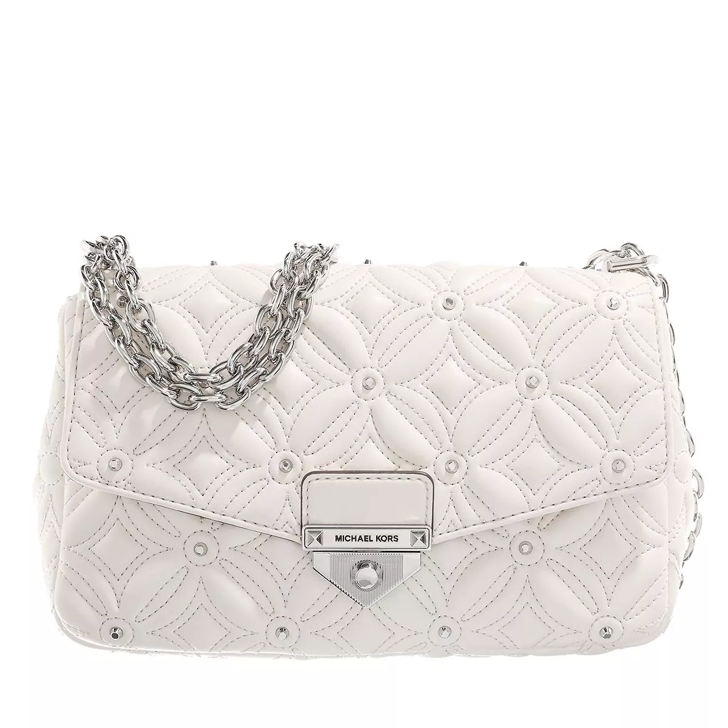 Michael Kors Large Chain Shoulder Lt Cream Crossbody Bag