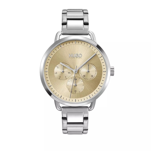 Hugo Mellow Watch Silver Multifunctioneel Horloge