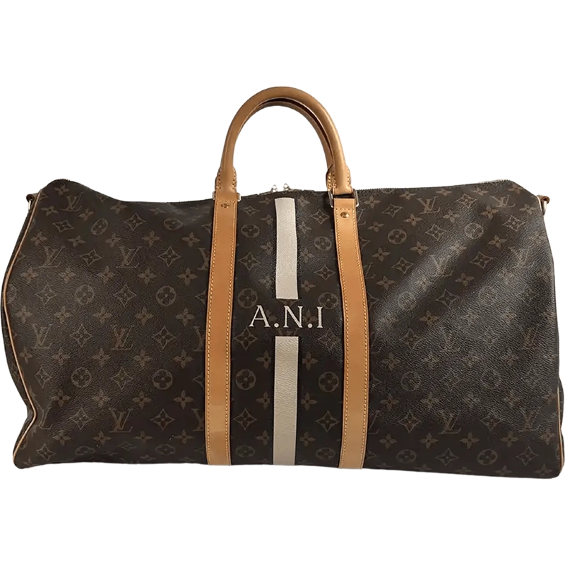 Louis Vuitton Weekender Louis Vuitton Keepall 55 My Heritage Hot Stamping  braun