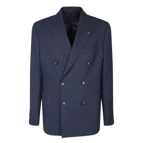 Lardini Blue Wool Jacket Blue 