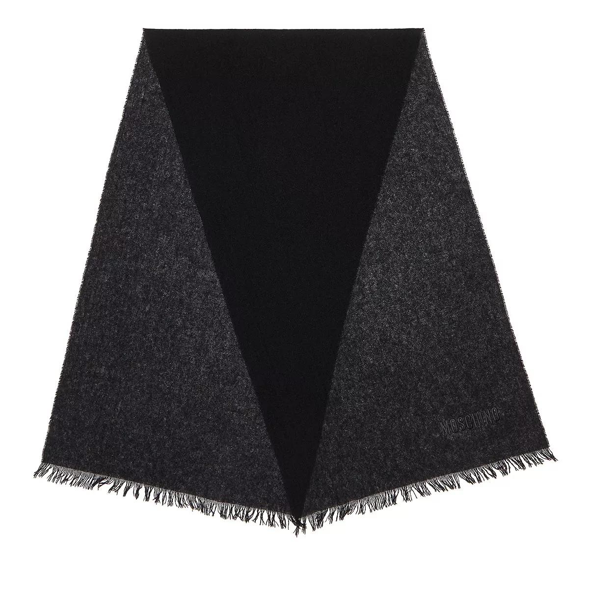 Moschino Scarf 50X180 cm Black Kaschmirschal