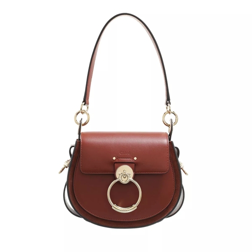 Chloé Tess Shoulder Bag Leather Sepia Brown Satchel