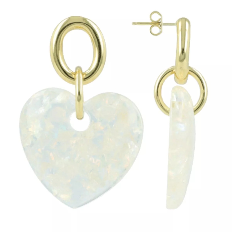 LOTT.gioielli Boucles d'oreilles pendantes CE RE Heart L  Crystal