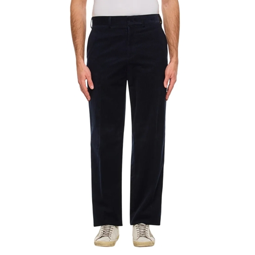 Fendi  Ribbed Textured Pants Blue