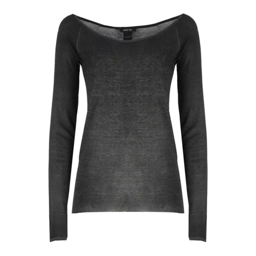 CALIBAN Ribbed Sweater Black 