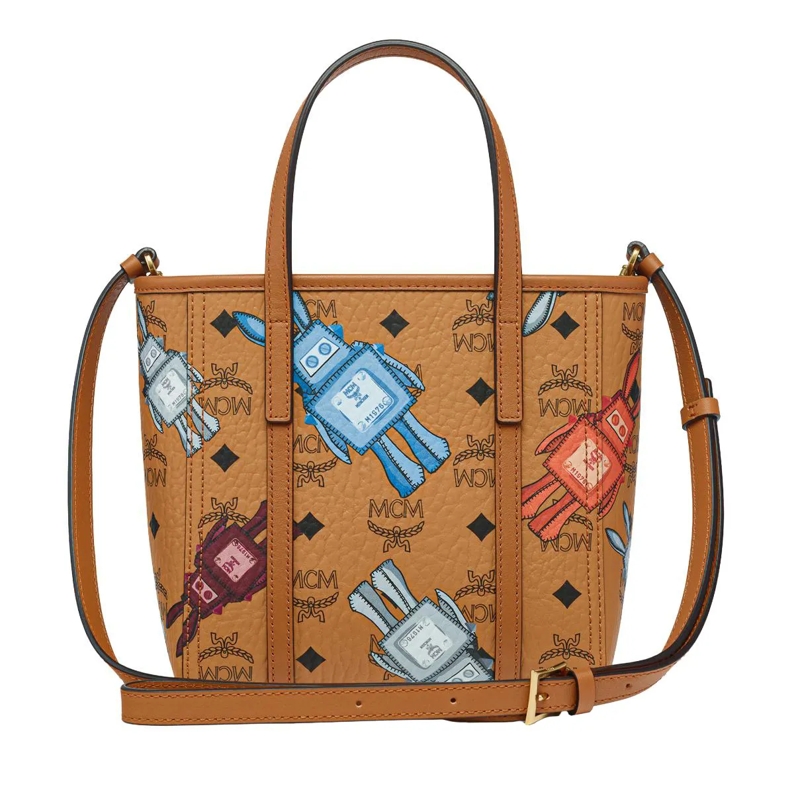 MCM Shopper Mcm Toni Vi Shopper Mni Co Cognac(Image 5)