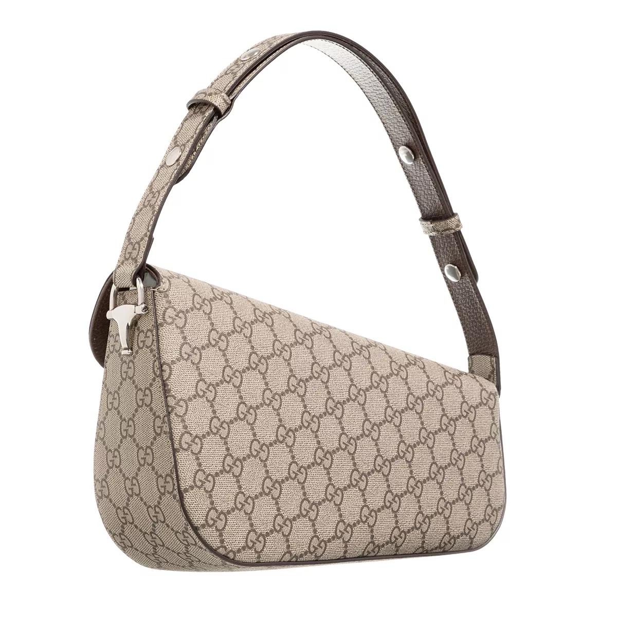 Gucci Shoppers Shoulder Bag Tessuto in bruin