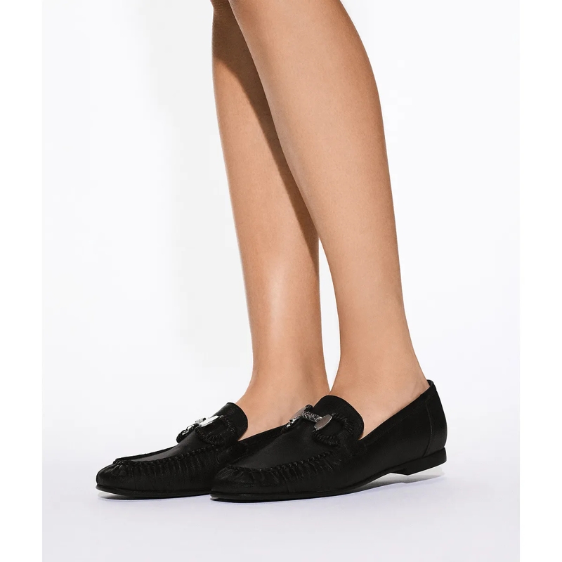 Karl Lagerfeld Pumps Eleia Brooch Loafer Black Lthr(Image 7)