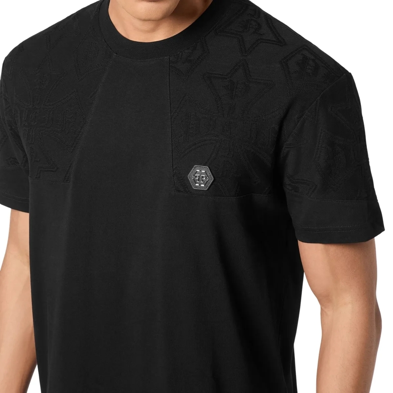 Philipp Plein T-Shirt T-Shirt Rundhalsausschnitt Ss Crest schwarz(Image 5)