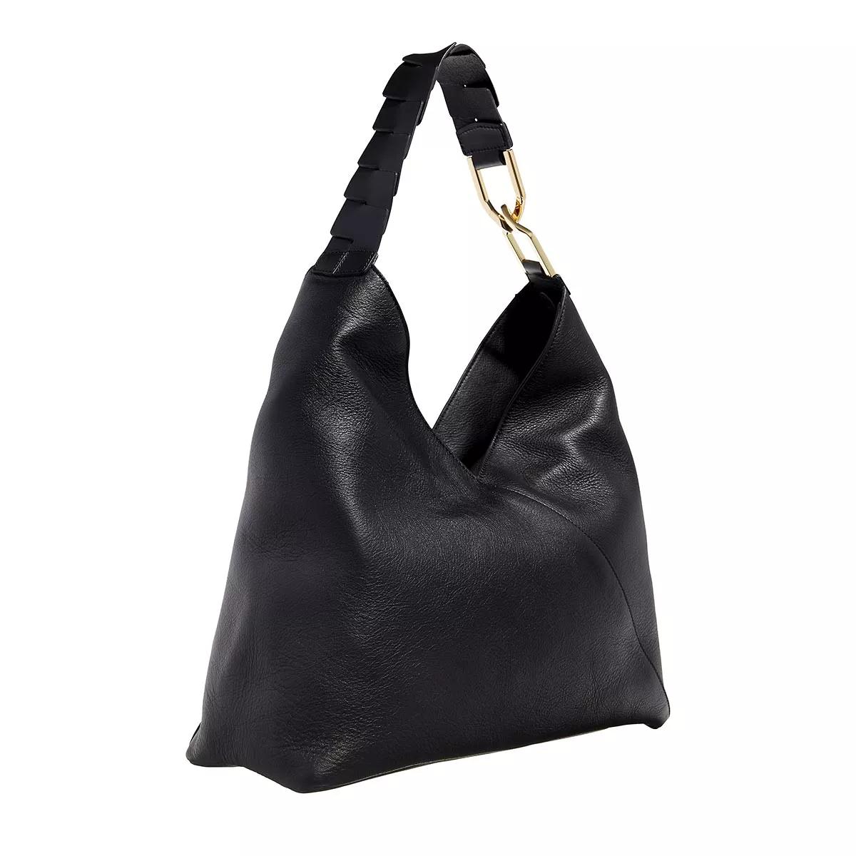 Lancel Pagode Black Black Hobo Bag