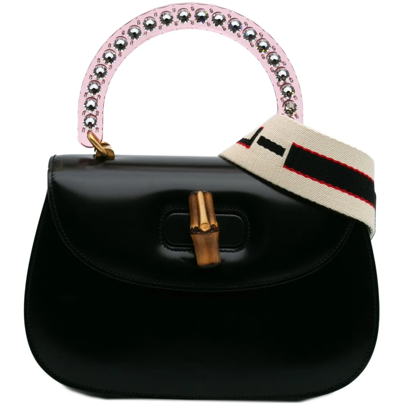 Gucci Tote Limited Edition Medium Calfskin Acrylic Classic 2  schwarz