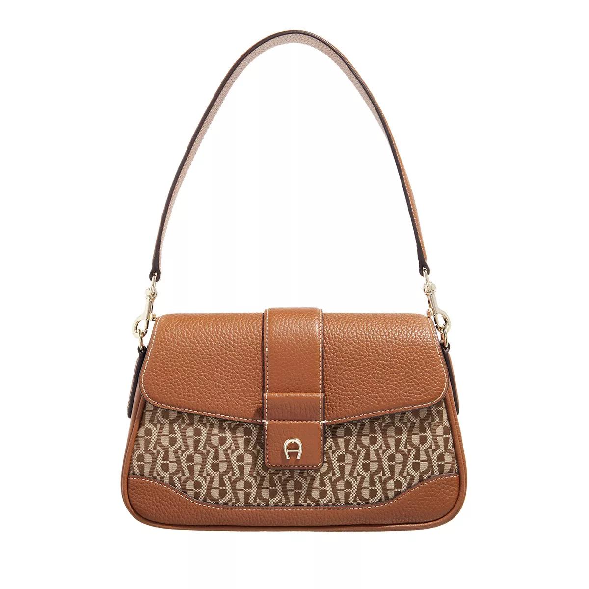 AIGNER Emea Cognac Brown Crossbody Bag