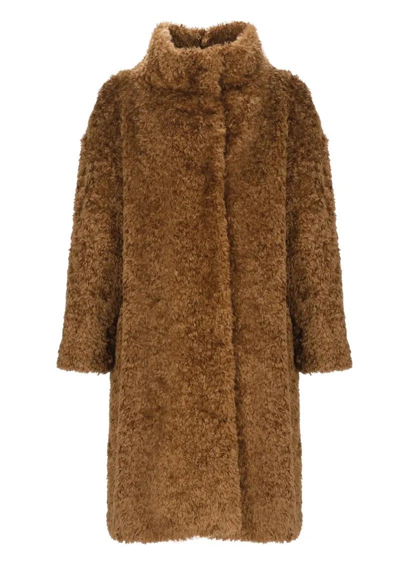 Herno - Faux Fur Jacket - Größe 38 - braun