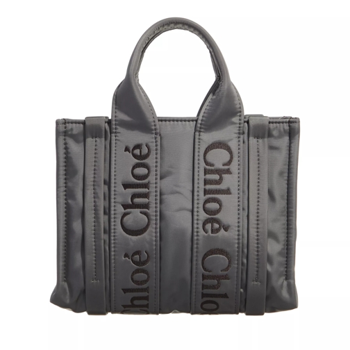 Chloé Woody Tote Bag Elephant Grey Rymlig shoppingväska