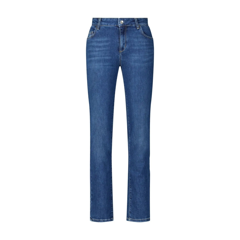 LIU JO Jeans Slim-Fit Jeans mit Logo Blau