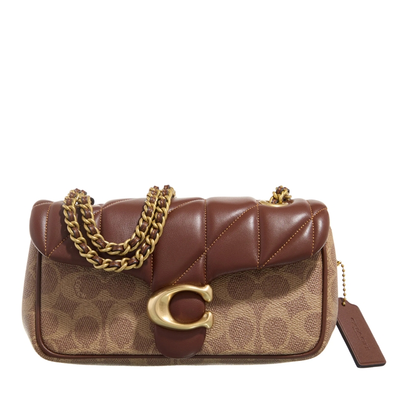 Coach Schultertasche Quilted Signature Tabby Shoulderbag 20 Tan Brown
