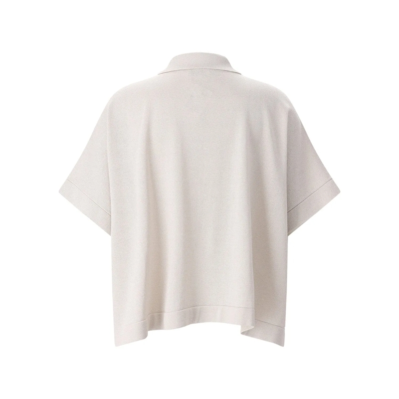 Peserico Poloshirt Glitzerndes Poloshirt grau(Image 3)