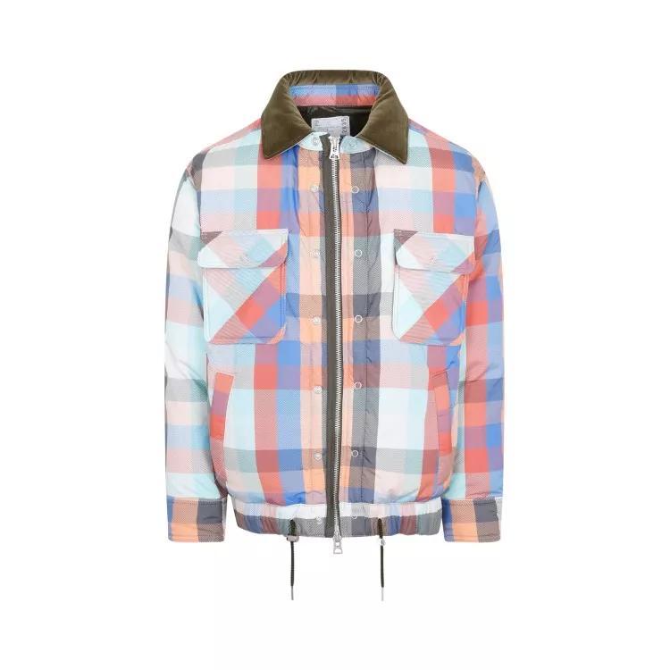 Sacai - Multicolored Plaid Padded Blouson - Größe 3 - multi