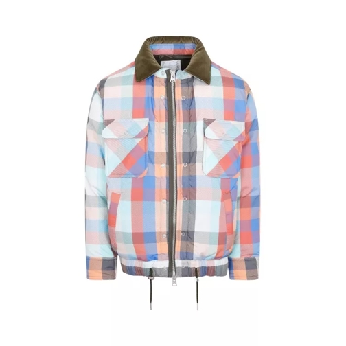 Sacai Multicolored Plaid Padded Blouson Multicolor 