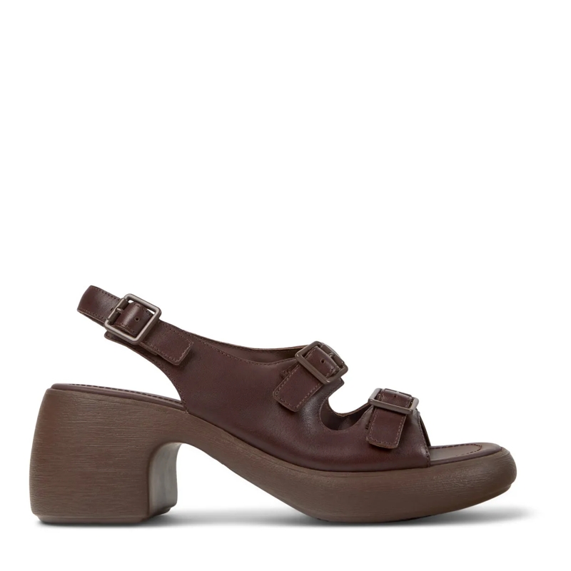 Camper Pumps Sandalen Thelma mittel-braun