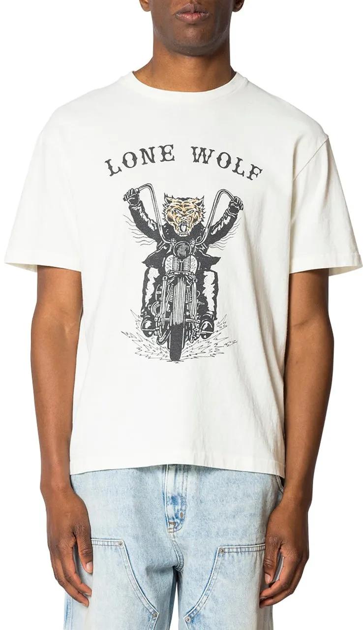Gallery Dept. LONE WOLF TEE LIGHT ARCHIVAL WHITE weiß | T-Shirt