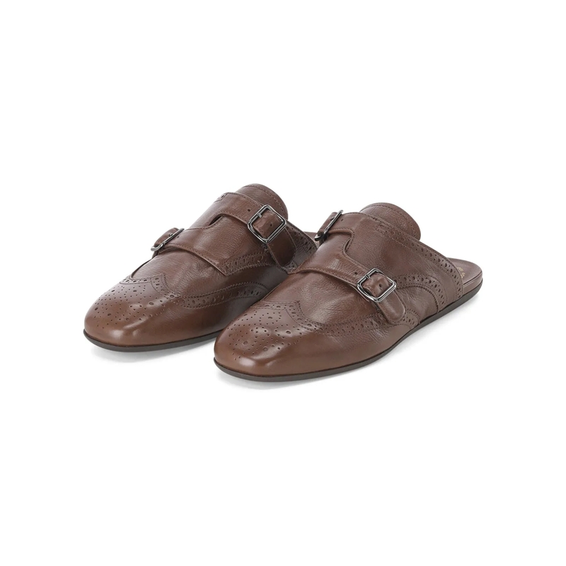Officine Creative Schnürschuhe Sandalen aus Leder braun