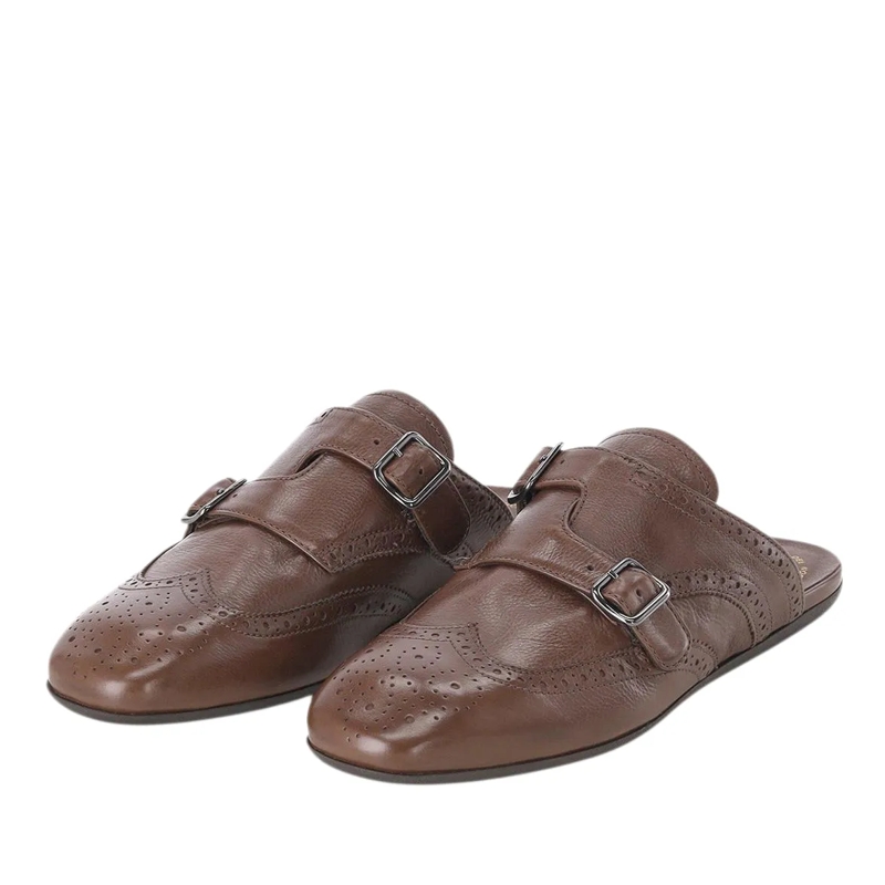 Officine Creative Schnürschuhe Sandalen aus Leder braun