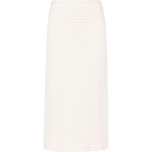 Jil Sander Midi-Röcke Midi Skirt White weiß