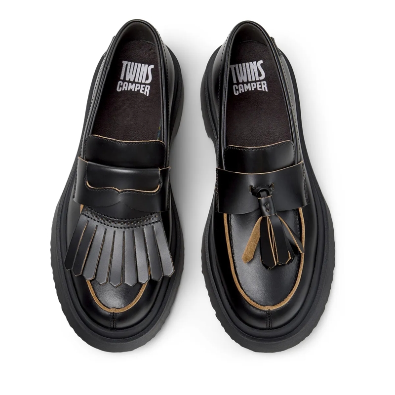 Camper Bootsschuhe Mokassins Walden Twins schwarz(Image 5)