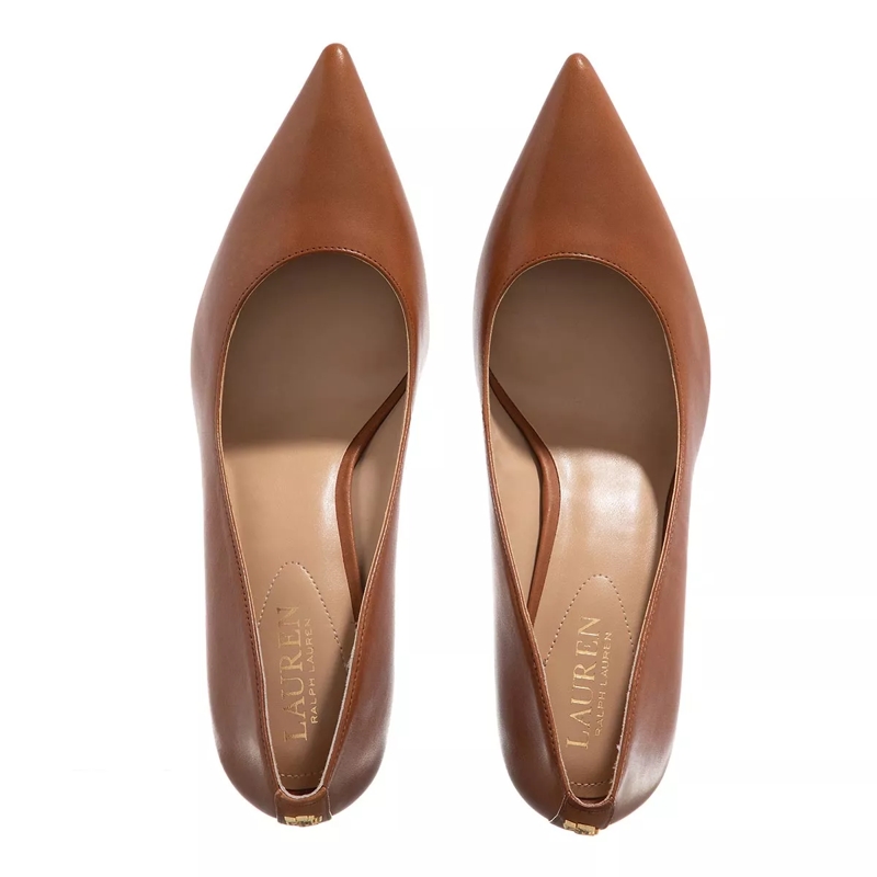 Lauren Ralph Lauren Pumps Lanette Closed Toe Pumps Deep Saddle Tan(Image 5)
