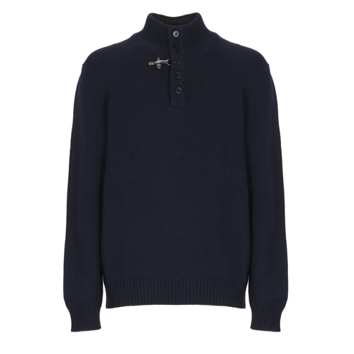 Fay Pull Virgin Wool Sweater Blue