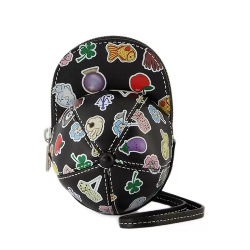 J.W.Anderson Sac hobo Nano Cap Hobo Bag - Black - Leather Black