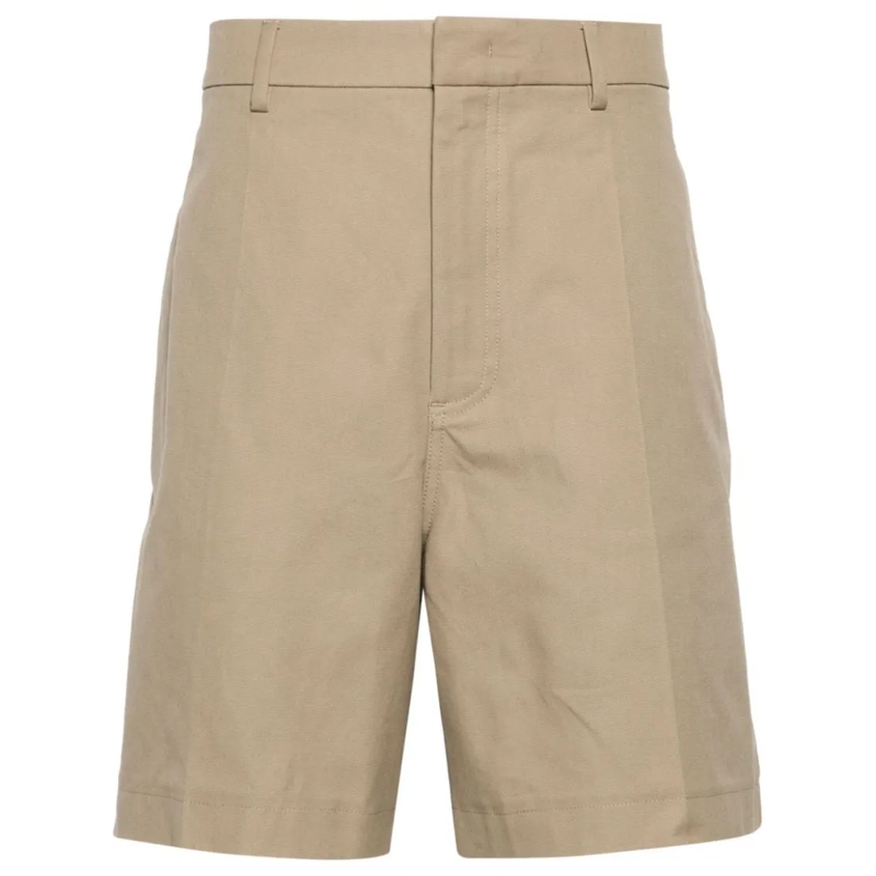 Valentino Garavani Casual Shorts Beige Cotton Twill Weave Shorts Neutrals