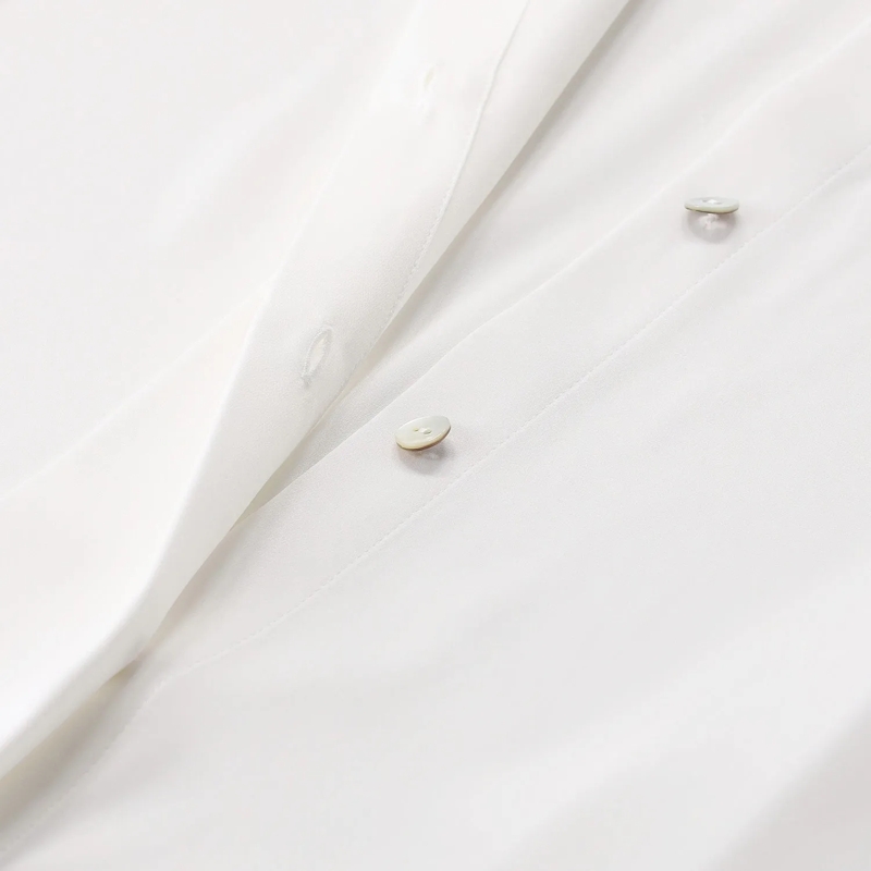 Vince Chemisier Bluse aus Seide weiß(Image 3)