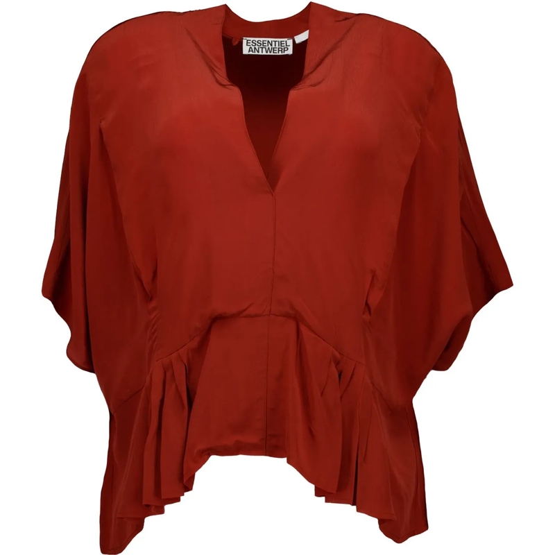 Essentiel Antwerp T-Shirt Essentiel Antwerp Jacaranda Tops Bruin Jacaranda braun