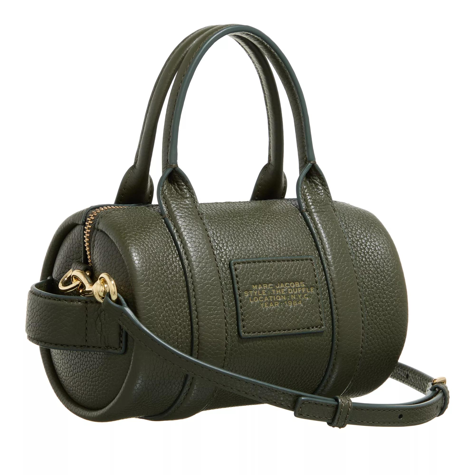Marc Jacobs Reistassen The Mini Leather Duffle Bag in groen