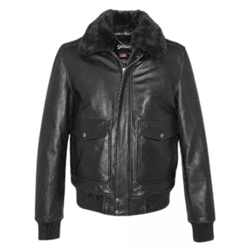 Shott Black Leather Jacket Black Lederjacken