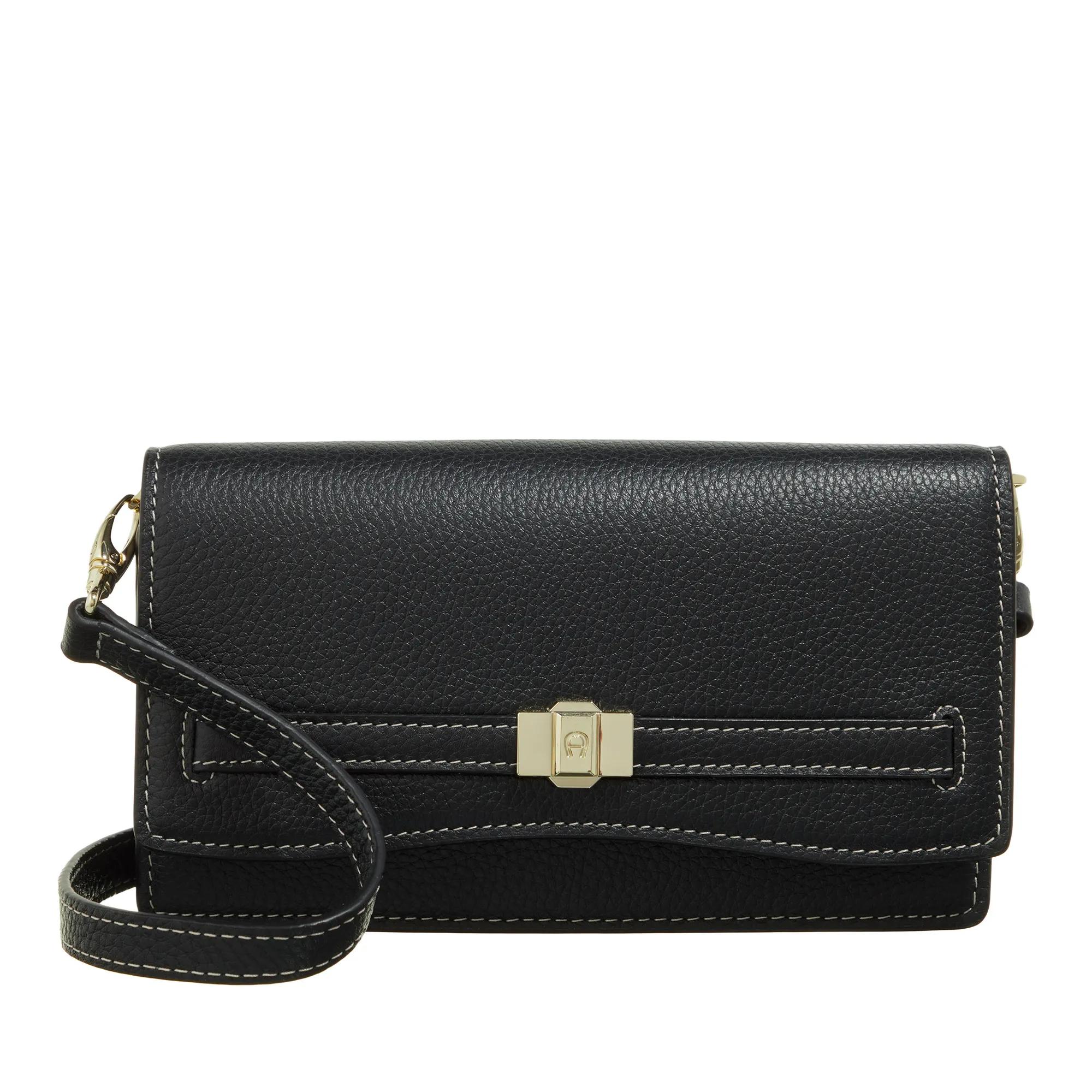 Aigner Portemonnaie - Wallet on Chain - Gr. unisize - in Schwarz - für Damen