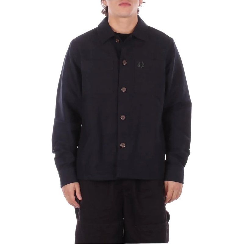 Fred Perry Legeres Oberteil Shirts Black schwarz