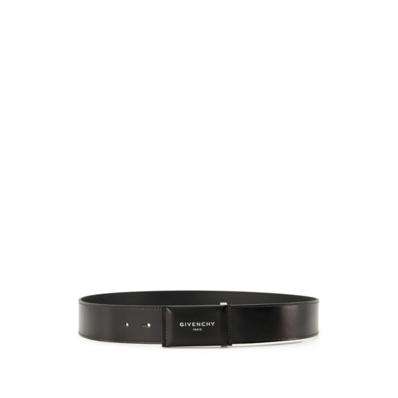 Givenchy Gürtel Refined Black Belt With Polished Buckle Black