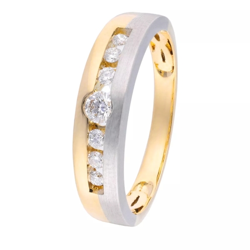 VOLARE Ring with 7 diamonds zus. 0.25ct bicolor Bague diamant