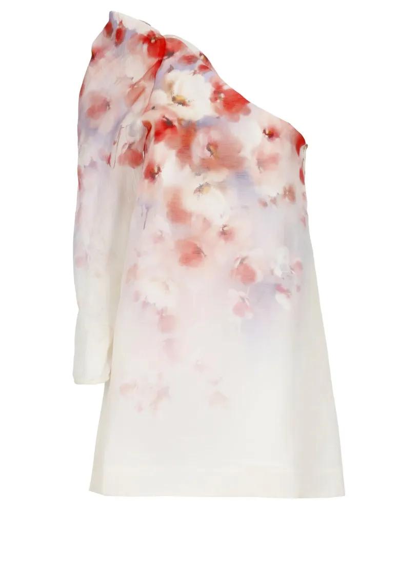 Thumbnail - Zimmermann - Pink Crush Asymmetrical Dress - Größe 1 - pink
