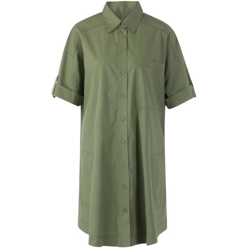 Marc Cain Midikleid Marccain   Olijf As 21.29 W80 grün