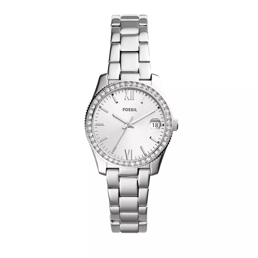 Fossil Scarlette Mini Three-Hand Date Stainless Steel Wat Silver Quartz Watch
