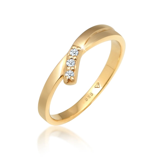 Elli Ring Ring Verlobungsring Diamant (0.04 ct.) 585 Gelbgol gold