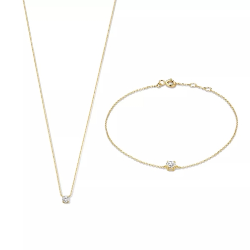 Isabel Bernard Cadeau D'Isabel Collier And Bracelet Giftset 14 Karaat Gold Medium Necklace
