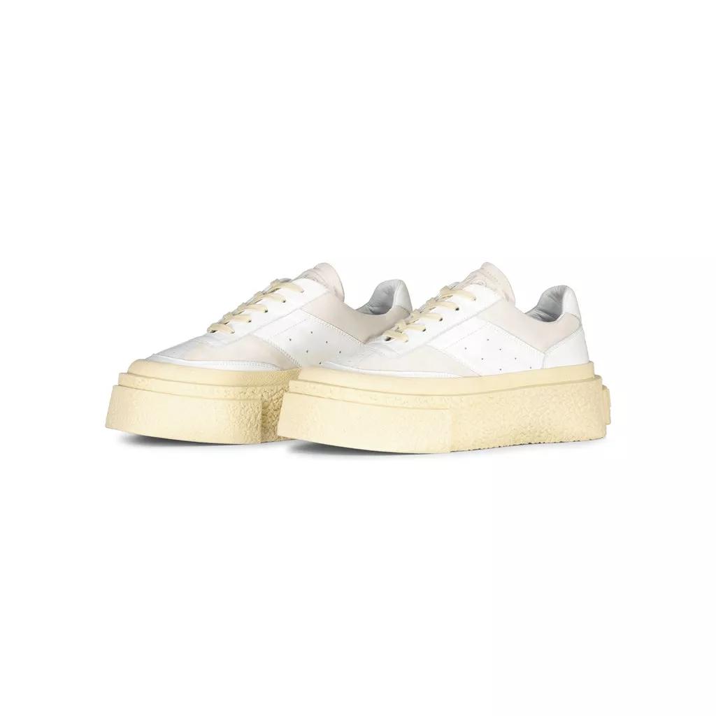 Maison Margiela Low-Top Sneaker - Sneaker aus Leder mit dicker Sohle - Gr. 39,5 (EU) - in Weiß - für Damen