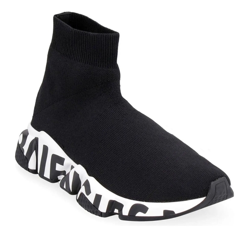 Balenciaga Low-Top Sneaker Balenciaga Speed Graffiti Sock Sneakers schwarz