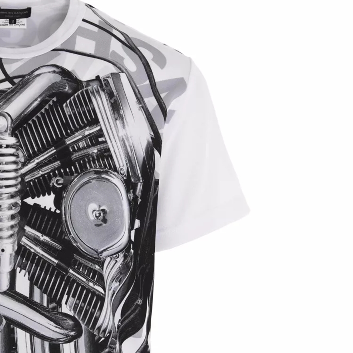 Comme des garcons shirt zwart outlet wit