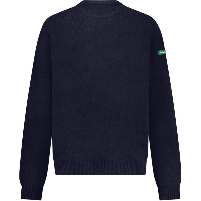 Flâneur  Badge Knit Sweater | Navy blau